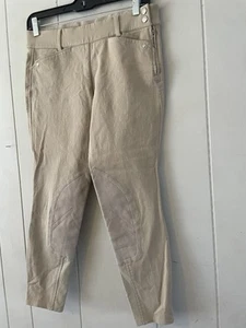 Ariat Breeches Women’s Regular Brown Equestrian Knee Side Zip 24R Horse Riding - Picture 1 of 11