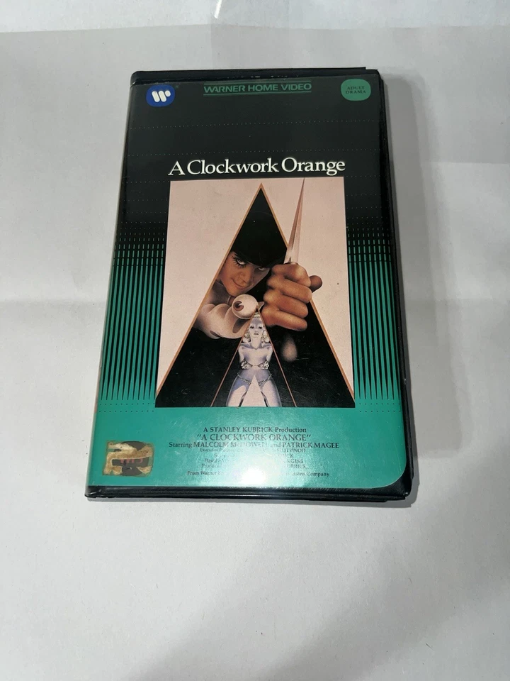 A Clockwork Orange; VIDEO TAPE VHS  Stanley Kubrick director. - Image 1 of 4