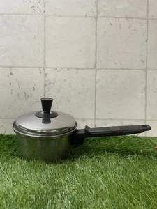 AMC 1.5 Qt Saucepan Your Mark Of Quality Multi-Ply Stainless Frying Pot Lid USA - Picture 1 of 16