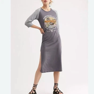 SPELL & THE GYPSY Camiseta Gráfica Vestido Midi Talla SM Algodón Orgánico Raglán Leer Foto 1 de 4