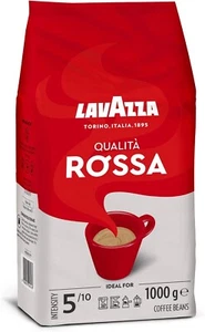 Lavazza Qualita Rossa Arabica And Robusta Medium Roast Coffee Beans Pack Of 1kg - Picture 1 of 5