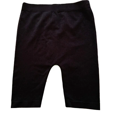 Large (12/14) Girls Black Nylon Spandex Blend Dance Shorts 6" Inseam - Image 1 of 4