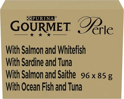 Gourmet Perle Seaside Duo In Gravy Wet Cat Food 96X85g