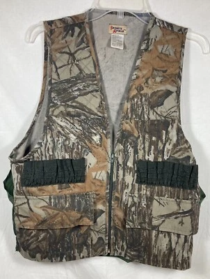 VTG Realtree Sports Afield Size Small Camo Hunting Vest - w/ Game Pouch - Image 1 of 4