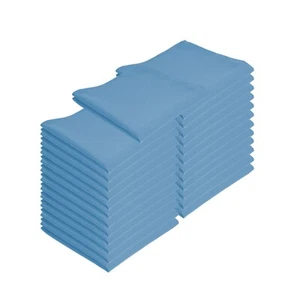Dinner Napkin 25 Pack - 20 x 20 Poly-Spun Cloth Dining Napkins w/ Color Options - Picture 1 of 78