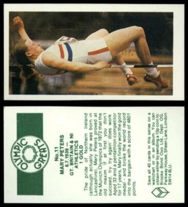 Mary Peters #11 Olympic Greats 1979 Brooke Bond Tea Card - Picture 1 of 1
