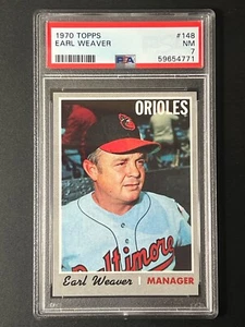 1970 Topps Earl Weaver #148 PSA 7 - Picture 1 of 2