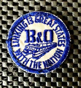 B&O RAILROAD LINKING 13 GRANDES ESTADOS BORDADO COSER SOLO PARCHE 2" NOS - Imagen 1 de 2