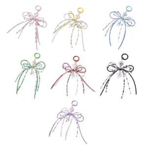 Fashionable Bowknot Bag Pendant Stylish Bag Charm Handmade Beaded Keychain - Zdjęcie 1 z 14