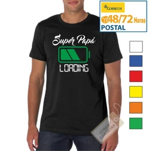 CAMISETA DIA DEL PADRE LOADING NOMBRE NIÑO/A PERSONALIZADO REGALO CHICO HOMBRE - Imagen 1 de 1