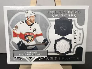 2022-23 UPPER DECK ARTIFACTS JONATHAN HUBERDEAU #TS-JH TREASURED SWATCHES JERSEY - Picture 1 of 2