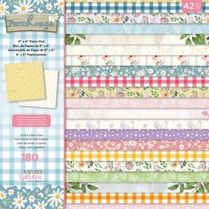 Crafters Companion 40 Blatt 15,2x15,2 cm 6 inch DSP Designpapier 2 Blatt fehlen - Bild 1 von 1