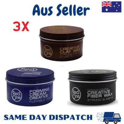 3 x RedOne Creative Clay Hair Wax | 100 ml | Red One Wax | AUS SELLER - image 1 of 4