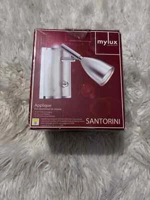 New My Lux Wall Sconce Light Fixture Aluminum & Chrome Finish (50 Watt Bulb) - Image 1 of 3