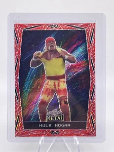 2024 Leaf Metal Legends Wrestling Red Diagonal Shimmer �� /7 - # 11 Hulk Hogan - Bild 1 von 2