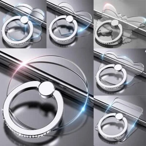 Transparent Cell Phone Ring Holder Stand 360°degree Rotation Clear Finger Grip - Zdjęcie 1 z 48