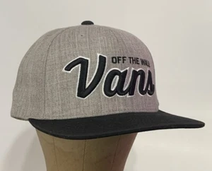 Vans Original Off the Wall Gray Black SnapBack Adjustable Cap Hat Oakland Raider - Picture 1 of 7