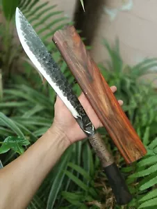 Custom Thai E-Nep Camping Machete Messer 12,7’’ Eisenbahn Stahl geschmiedet, Full Tang - Bild 1 von 22