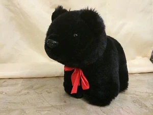 Peluche orsacchiotto zoo fantasia vintage 1995 con fiocco rosso - Foto 1 di 12
