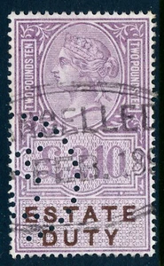 Great Britain £2.10 Estate Duty fiscal, revenue stamp, used Forbin 26 - Picture 1 of 4