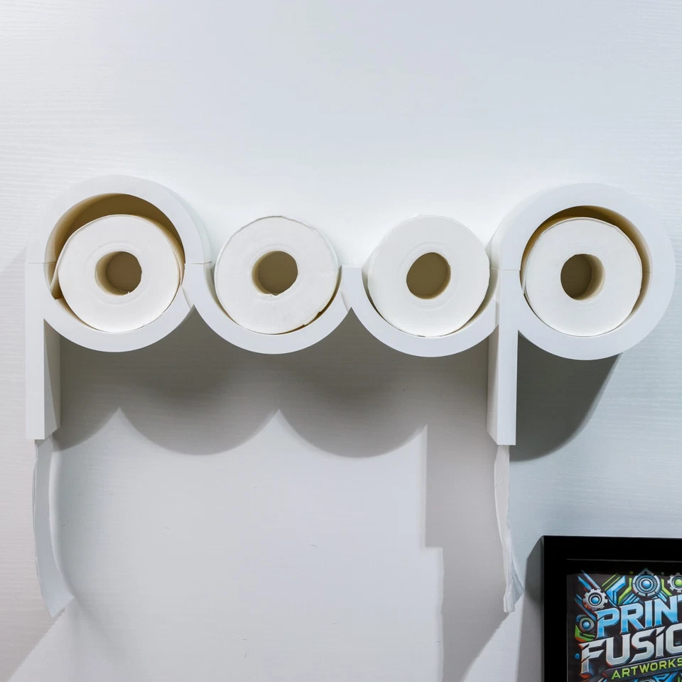 Funny POOP Toilet Paper Holder Wall Mount Bathroom Shelf Decor TP Storage Rack - Image 1 of 4