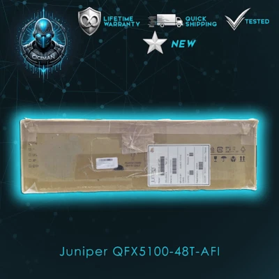 Juniper QFX5100-48T-AFI switch+48 tri-speed +Dual AC (10GbE/1GbE/100 Mbps) - Image 1 of 2