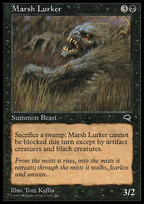 Magic the Gathering MTG Marsh Lurker (144) Tempest   LP - Image 1 of 1