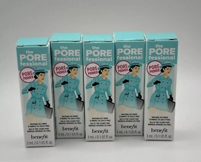 NEW 5X Benefit The POREfessional Smoothing Face Primer Travel MINIS 3mL/0.1oz EA - Image 1 of 4