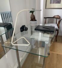 Modern Design Glass Desk Moveable Inner Glass Shelf