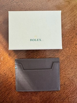 Nueva billetera Rolex delgada para tarjetas de crédito/tarjeta de visita todavía en caja Foto 1 de 2