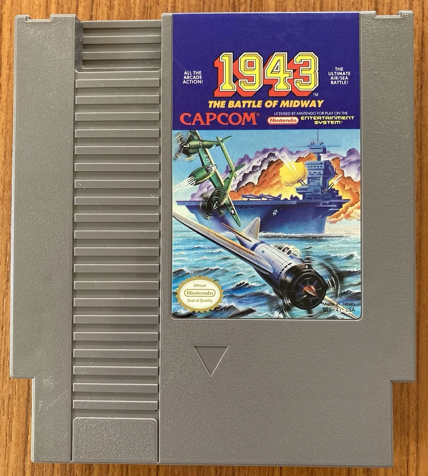 NES ~ 1943 THE BATTLE OF MIDWAY ~ Nintendo Game NES-43-USA Game Cart Only NTSC - Image 1 of 4