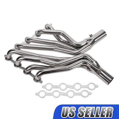 Durable Long Tube Swap Headers For LS Series Engines in Chevy GMC C10 C1500 Foto 1 de 4