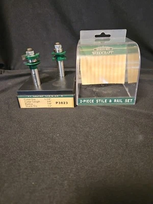 WOODCRAFT 141285  Two Piece Stile and Rail  Router Bit Set - Image 1 of 4