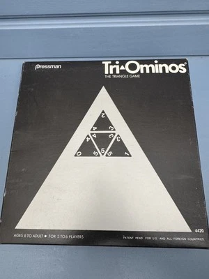 TRI-OMINOS GAME BY PRESSMAN VINTAGE 1968 All Tiles COMPLETE -Very Good Condition - Image 1 of 4