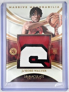 Parche de novato Panini Immaculate Ja’Kobe Walter 2024-25 3 colores/25 Raptors - Imagen 1 de 2