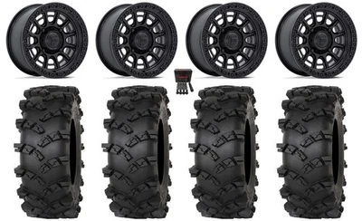 Fuel Cycle 15" Wheels Bk +38mm 32" Outlaw M/T Tires Polaris RZR XP 1000 / PRO XP - Image 1 of 4