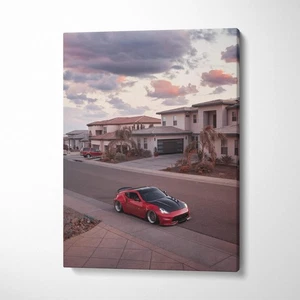 Nissan 370z High Resolution Museum Quality Vertical Car Canvas Print #008 - Picture 1 of 14