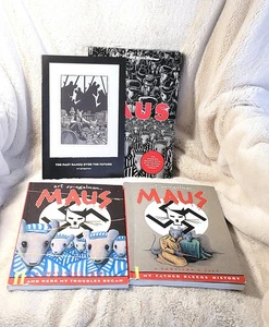 Maus I & II Art Spiegelman Slipcase Set 2 PB's Graphic Novel WW2 HOLOCAUST - Picture 1 of 12