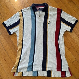 Camisa Polo Vintage Chaps Ralph Lauren Rayas Manga Corta Talla XL - Imagen 1 de 6