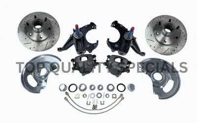 1971-1972 Chevrolet C10 Chevy truck 2 inch drop spindle disc brake kit drilled - Image 1 of 2