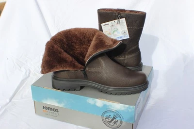 Jomos Herren Stiefel Stiefeletten Winterstiefel Boots Leder braun Lammfell 44 - Bild 1 von 4
