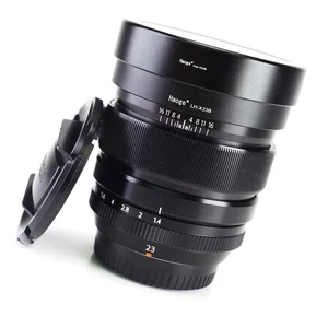 Fujifilm XF 23mm F1.4 R Autofocus Prime Fuji Lens Front & Rear Cap & Hood - Picture 1 of 16