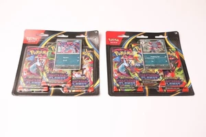 2x Pokemon Mega Evolutions Phantasmal Flames 3 Pack Blister (Sneasel & Weavile) - Picture 1 of 5