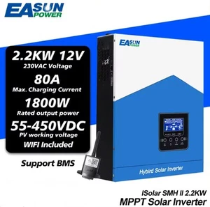Inverter Solare Ibrido Con Supporto Wi-Fi 2200w 12v - Foto 1 di 5