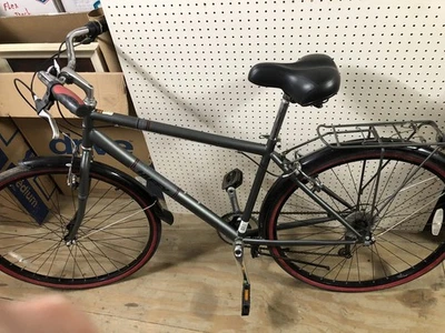 Bicicleta de crucero ligera Huffy de 7 velocidades para hombre con portaequipajes trasero y guardabarros-negra Foto 1 de 4