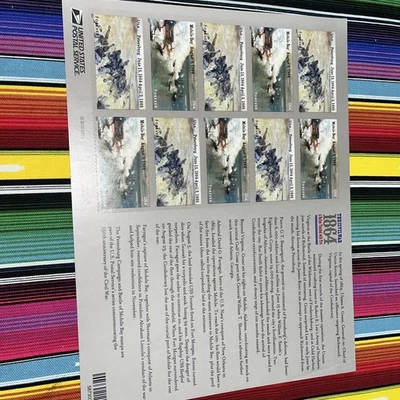 Коллекция из США 10 марок Гражданская война 1864 как новые без наклеек и следов - Изображение 1 из 2