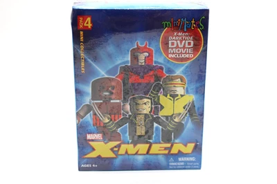 Marvel X-Men Minimates 4 Pack Set w/X-Men Darktide DVD Movie 2005 Diamond Toys - Image 1 of 4