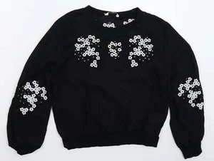 Darling Womens Black Polyester Blend Blouse Size 10 - Picture 1 of 12