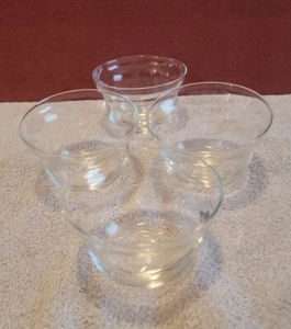 4 Glass Custard Ramekin Clear Cups Bowls 8oz Unbranded - Picture 1 of 4