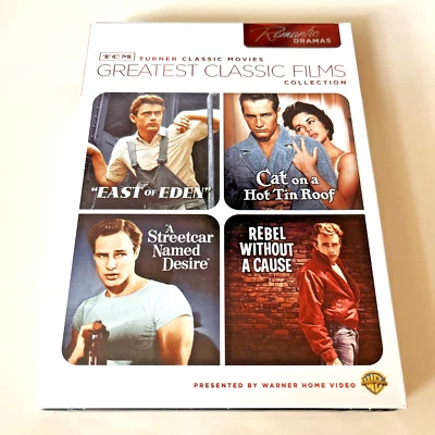 TCM Greatest Classic Films Collection: Romantic Drama DVD James Dean Brando NEw - Image 1 of 4